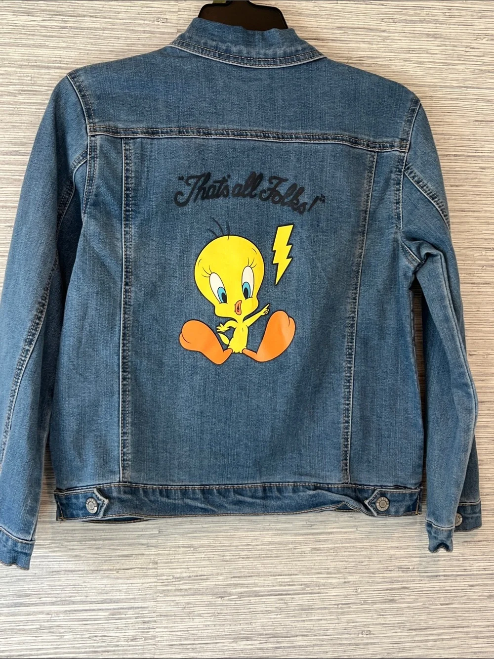 Kids Medium Blue Denim Jean Jacket